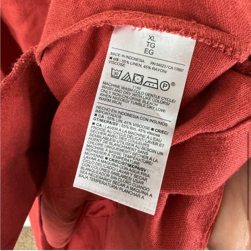 Old Navy Gingerspice Mini Linen Dress